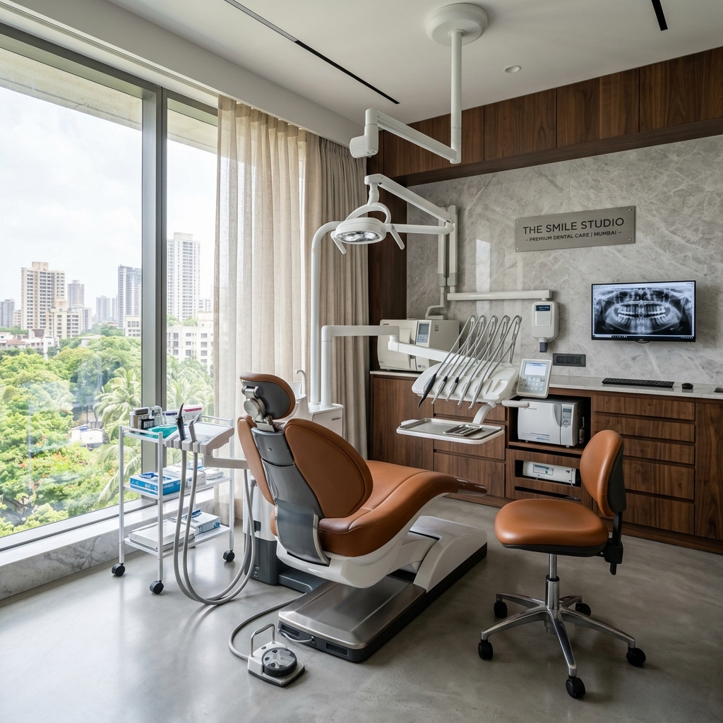 Ultra-modern dental operating operatory room at Verma Dental Clinic